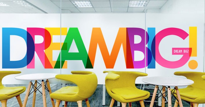 Dream Big Custom Window Decals Dream Big Custom Window Decals